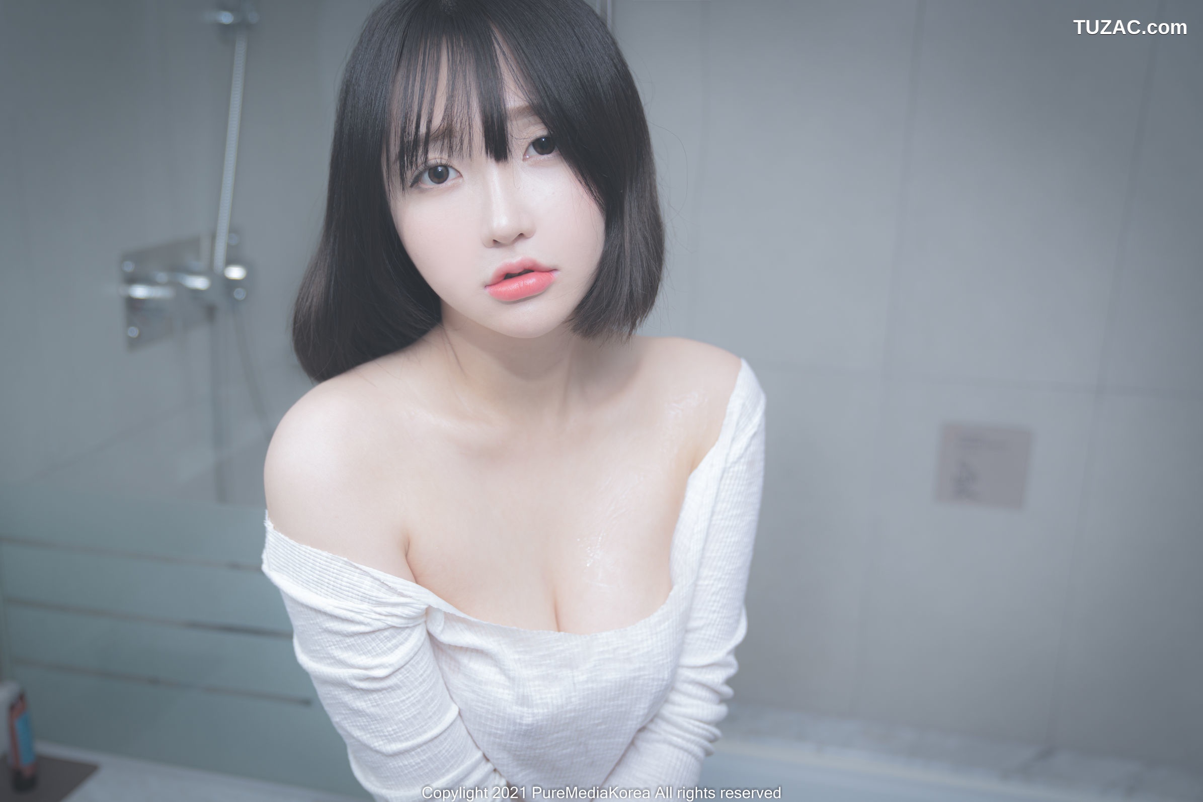 韩国美女-孙乐乐-Son-YeEun-短发浴室-Pure-Media-Vol.070