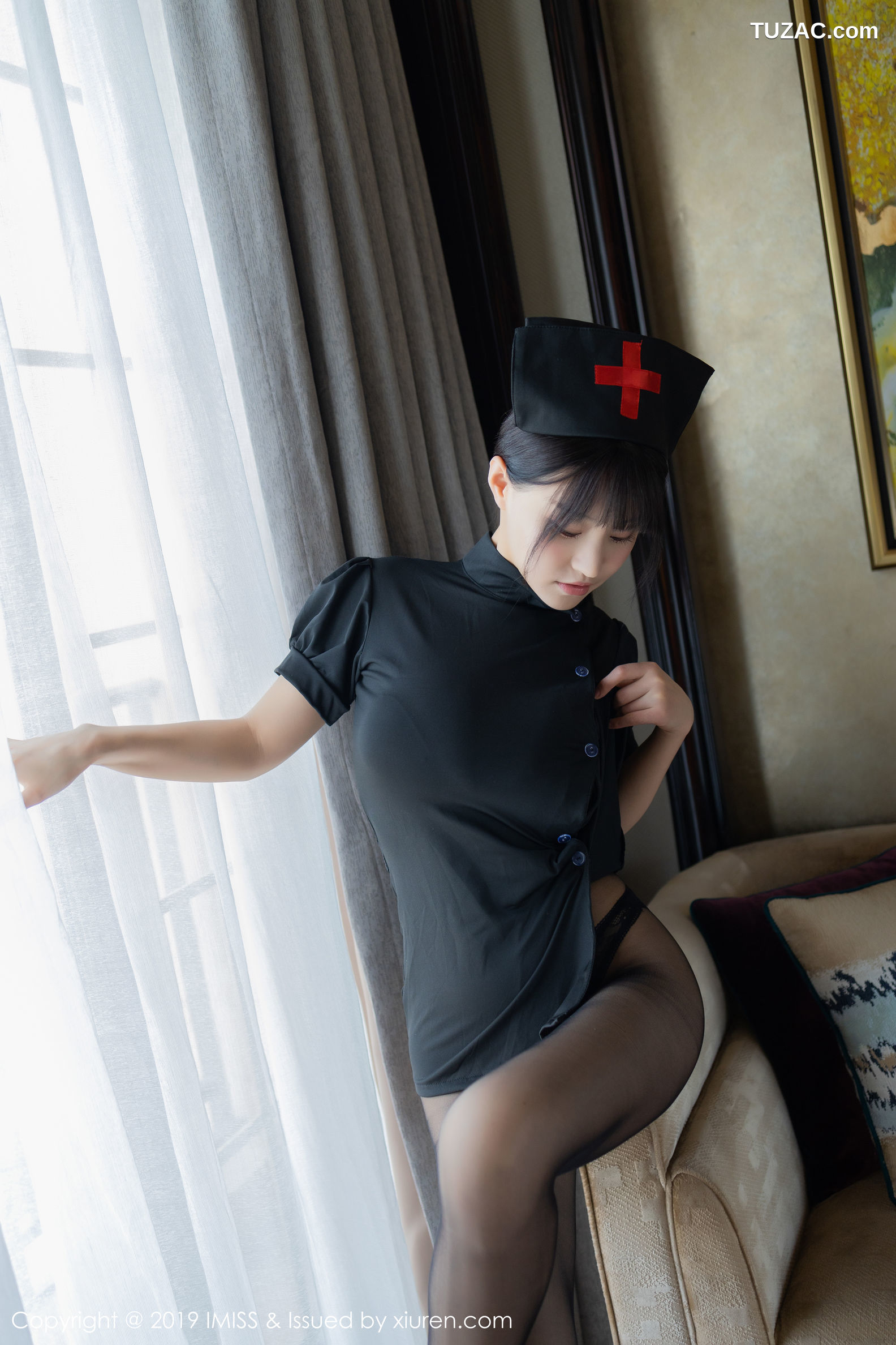 IMiss爱蜜社-407-朱可儿-情趣制服黑丝诱惑