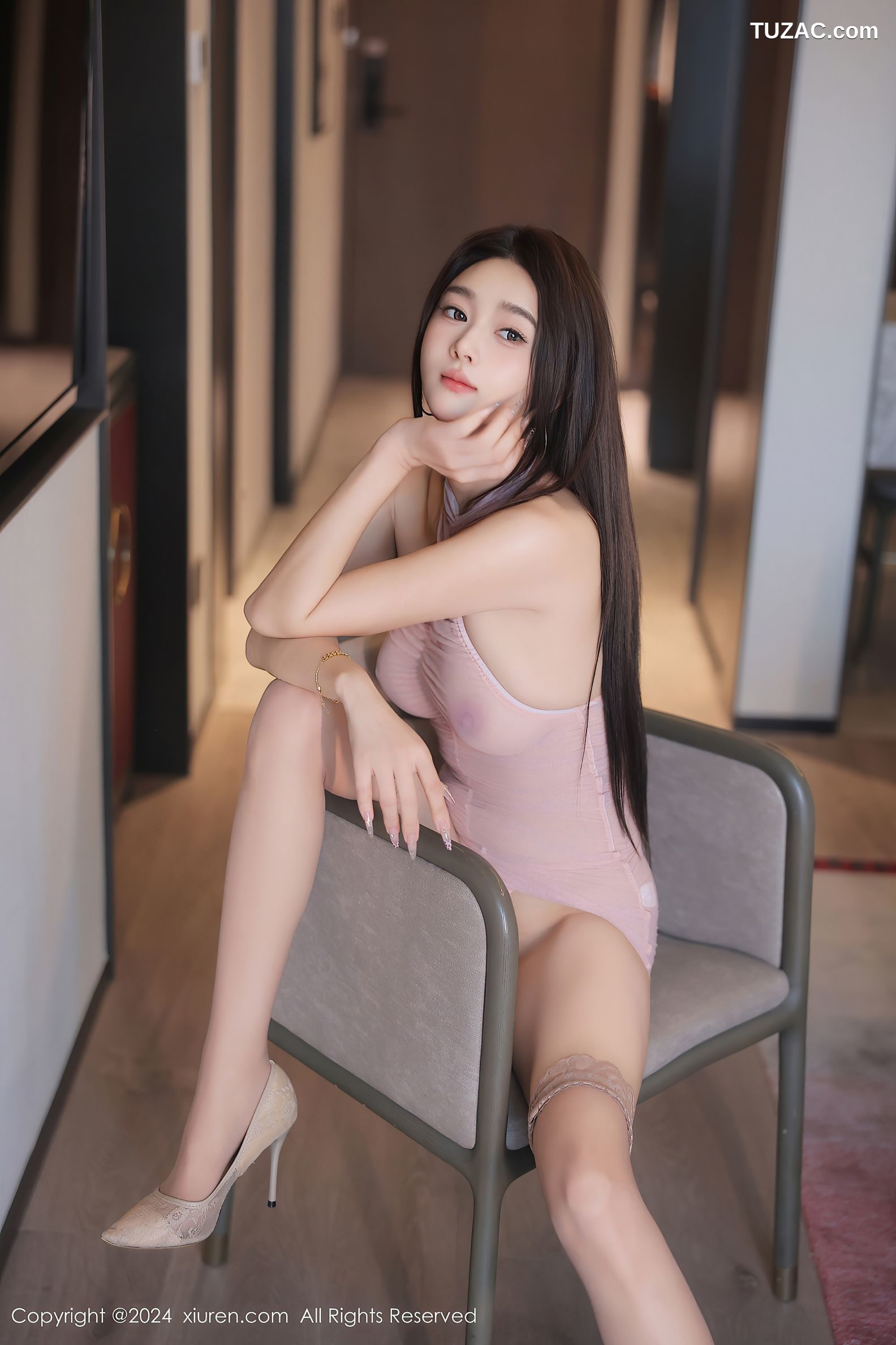 XiuRen秀人网-9628-Candy糖糖-透视粉嫩紧身裙浴室湿身爆乳-2024.12.20