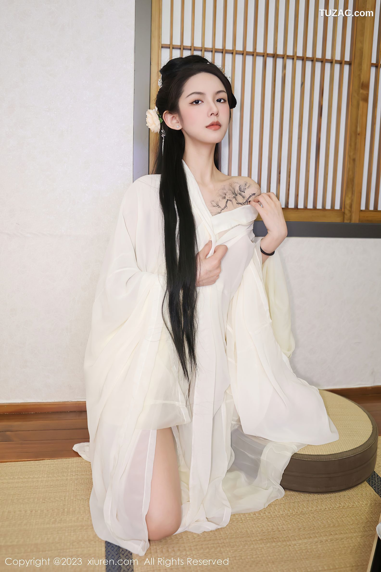XiuRen秀人网-6430-乔一一-温泉浴池白纱轻透古装服饰-2023.03.17