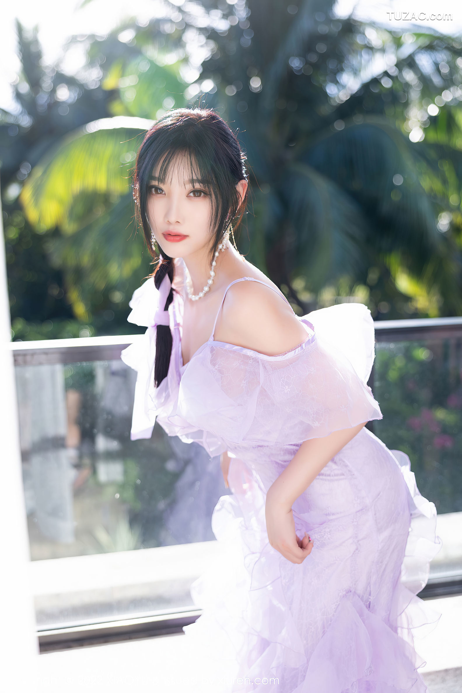 XiaoYu语画界-816-杨晨晨Yome-海南旅拍户外泳池轻透长裙-2022.07.08