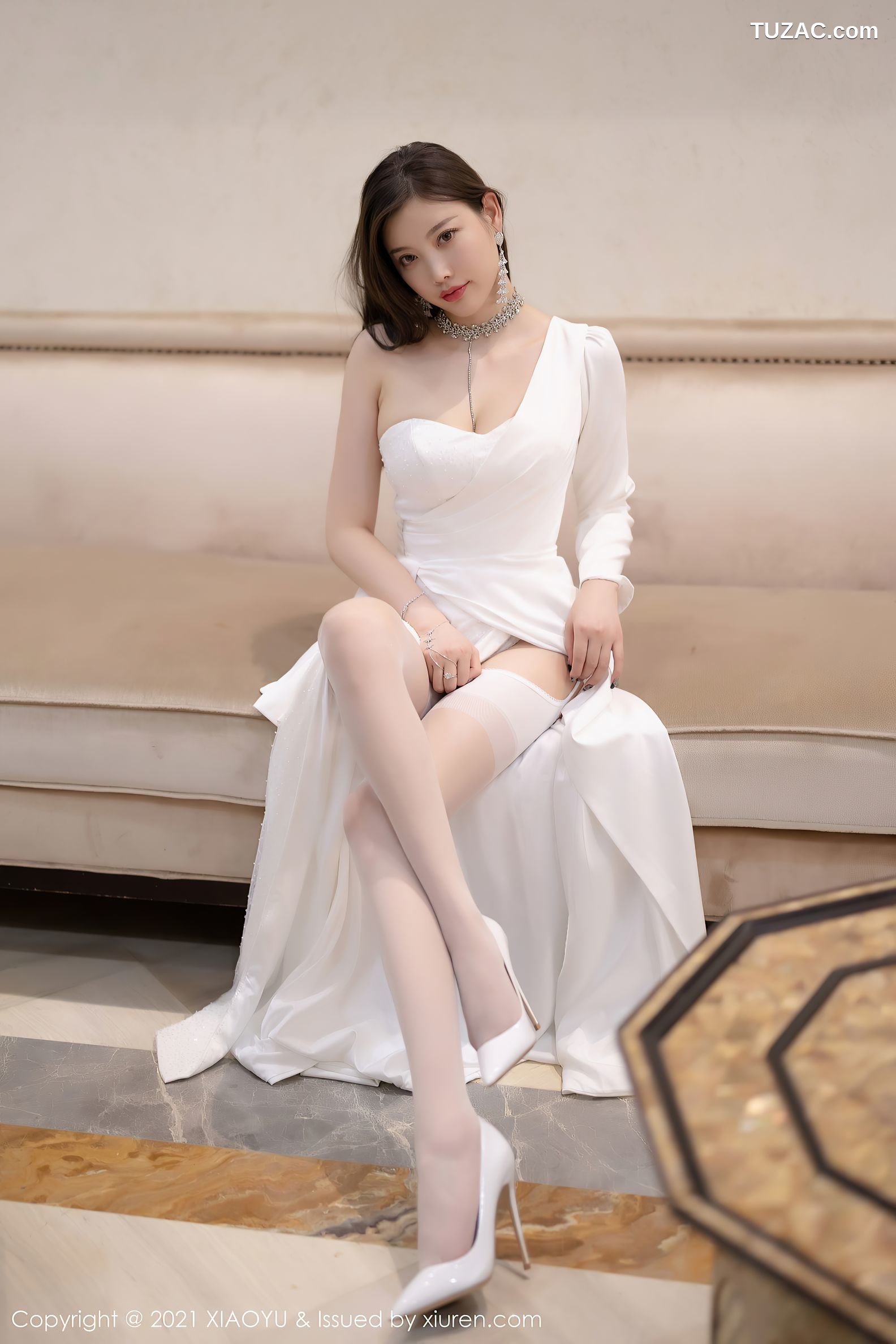 XiaoYu语画界-663-杨晨晨Sugar-广西心愿旅拍白色蕾丝情趣内衣-2021.11.26