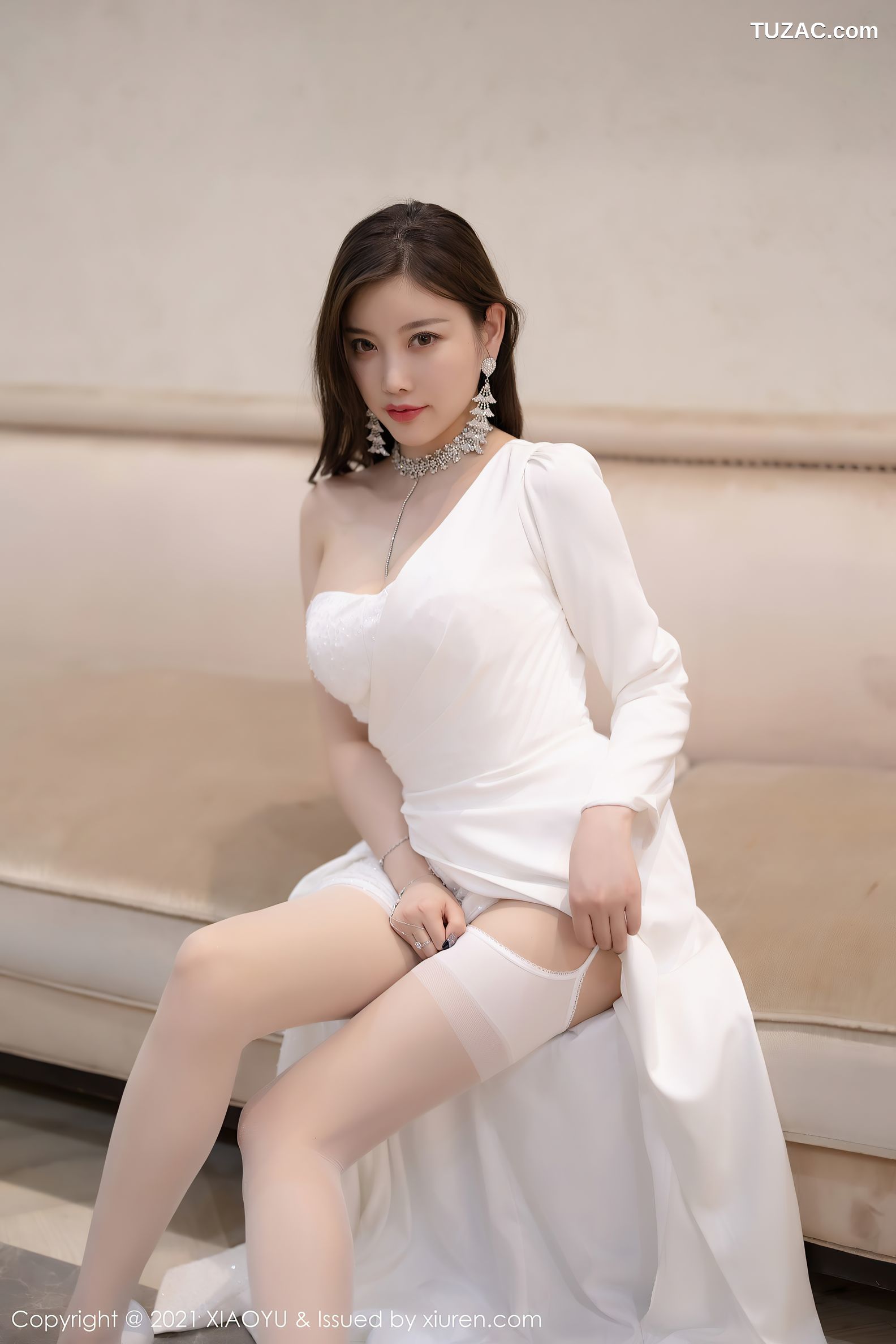 XiaoYu语画界-663-杨晨晨Sugar-广西心愿旅拍白色蕾丝情趣内衣-2021.11.26