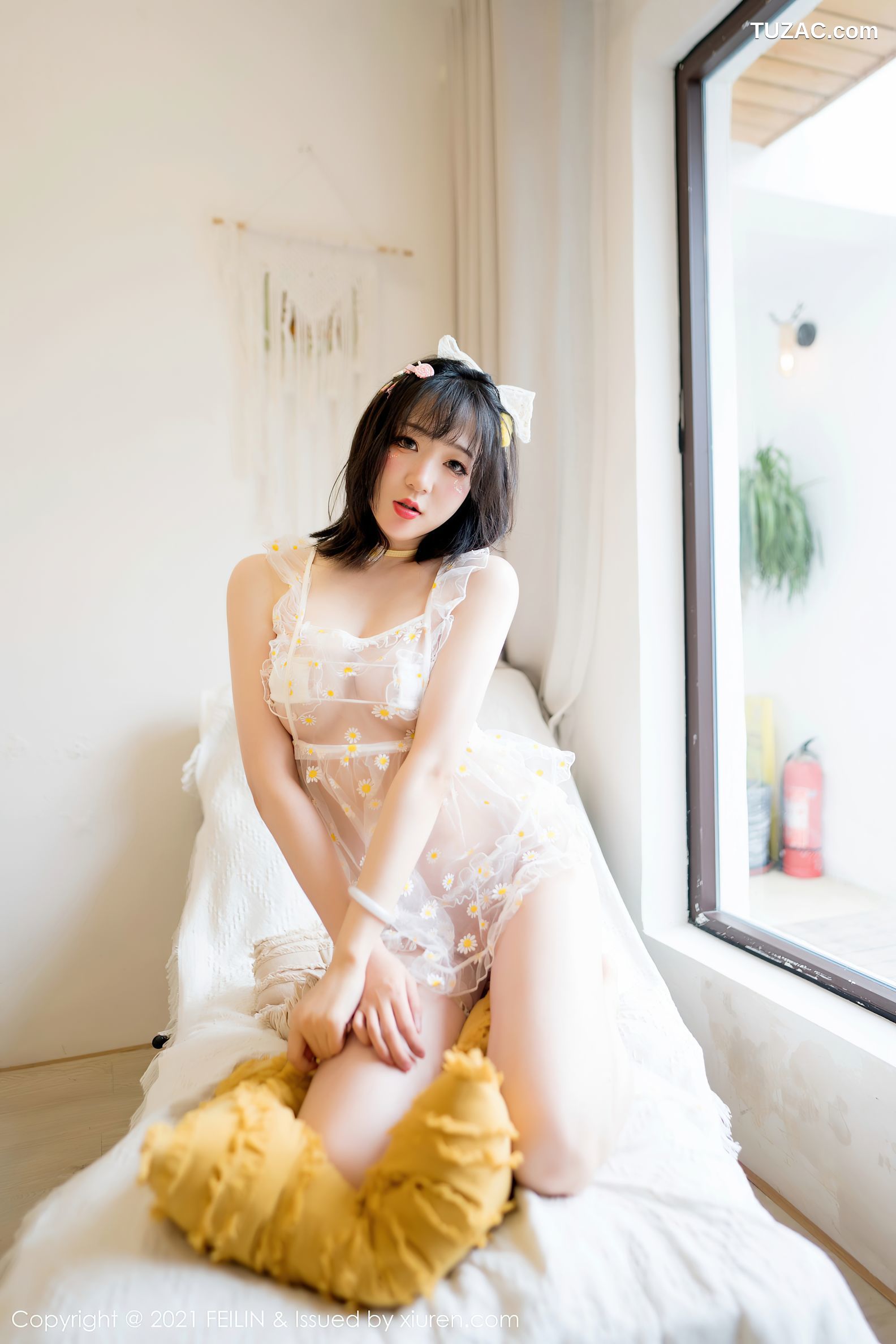 FeiLin嗲囡囡-411-龙女宝宝-床上轻透迷人透视服饰-2021.08.30